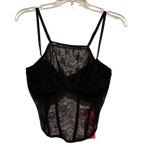 Women’s Shein Icon Lace Corset in Black Sz 3XL NWT